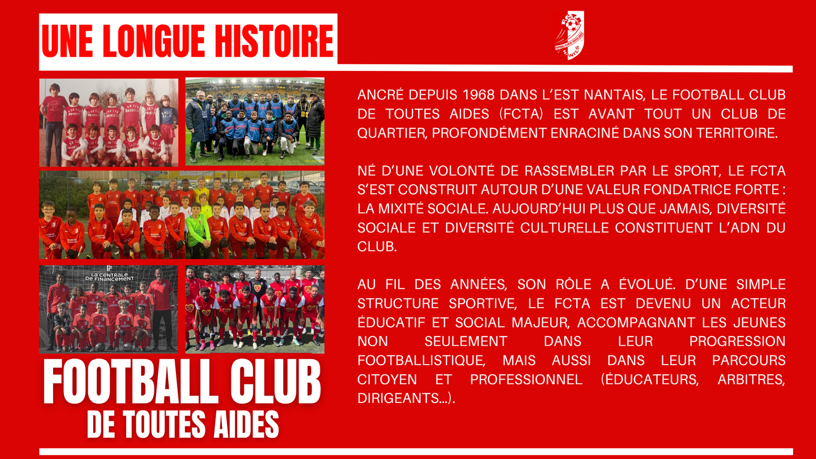 Bienvenue sur le site officiel du club